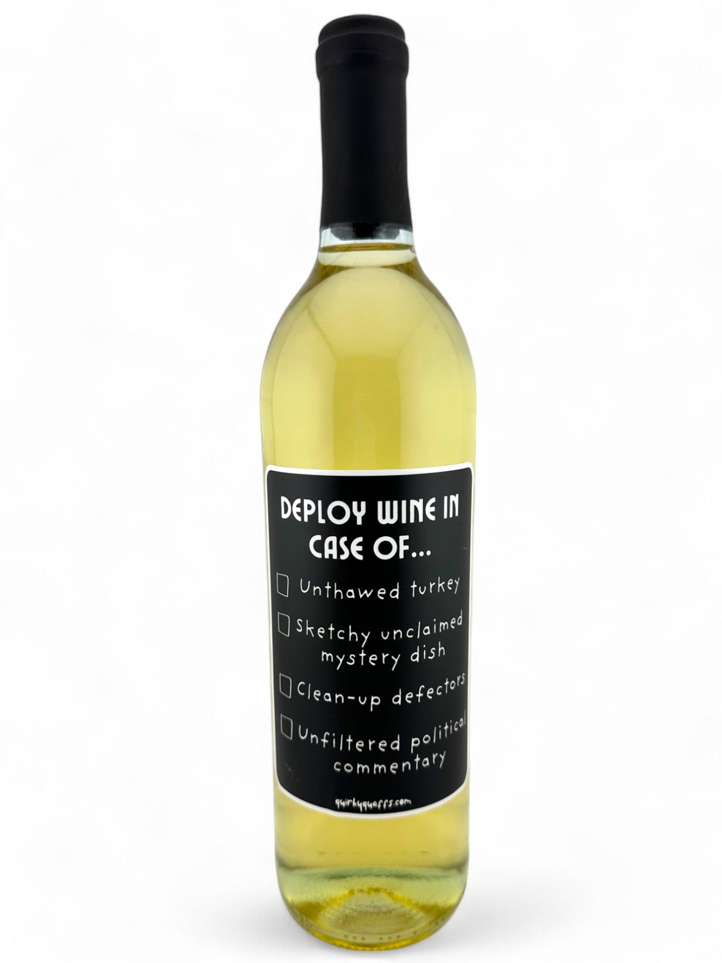 Holiday Deploy Wine Sticker