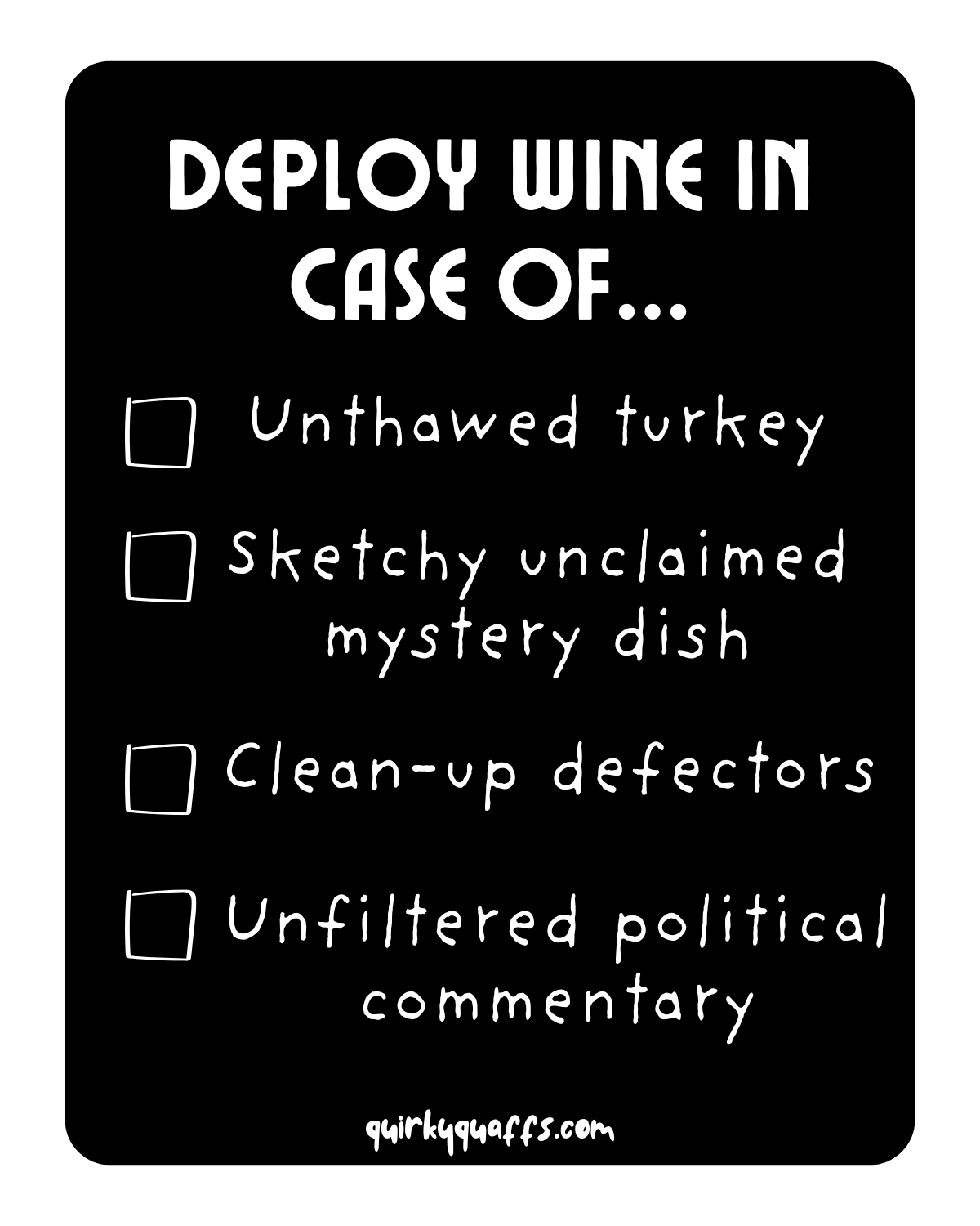 Holiday Deploy Wine Sticker